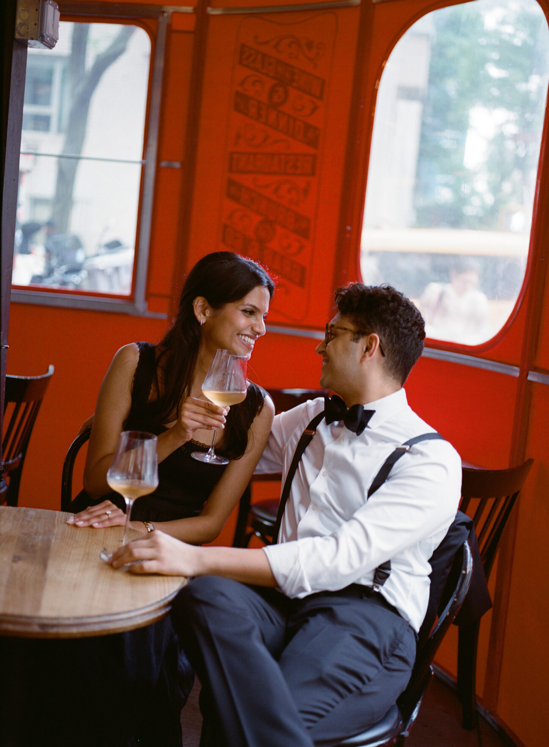 engagement photo on upper east side nyc taken by parkers pictures