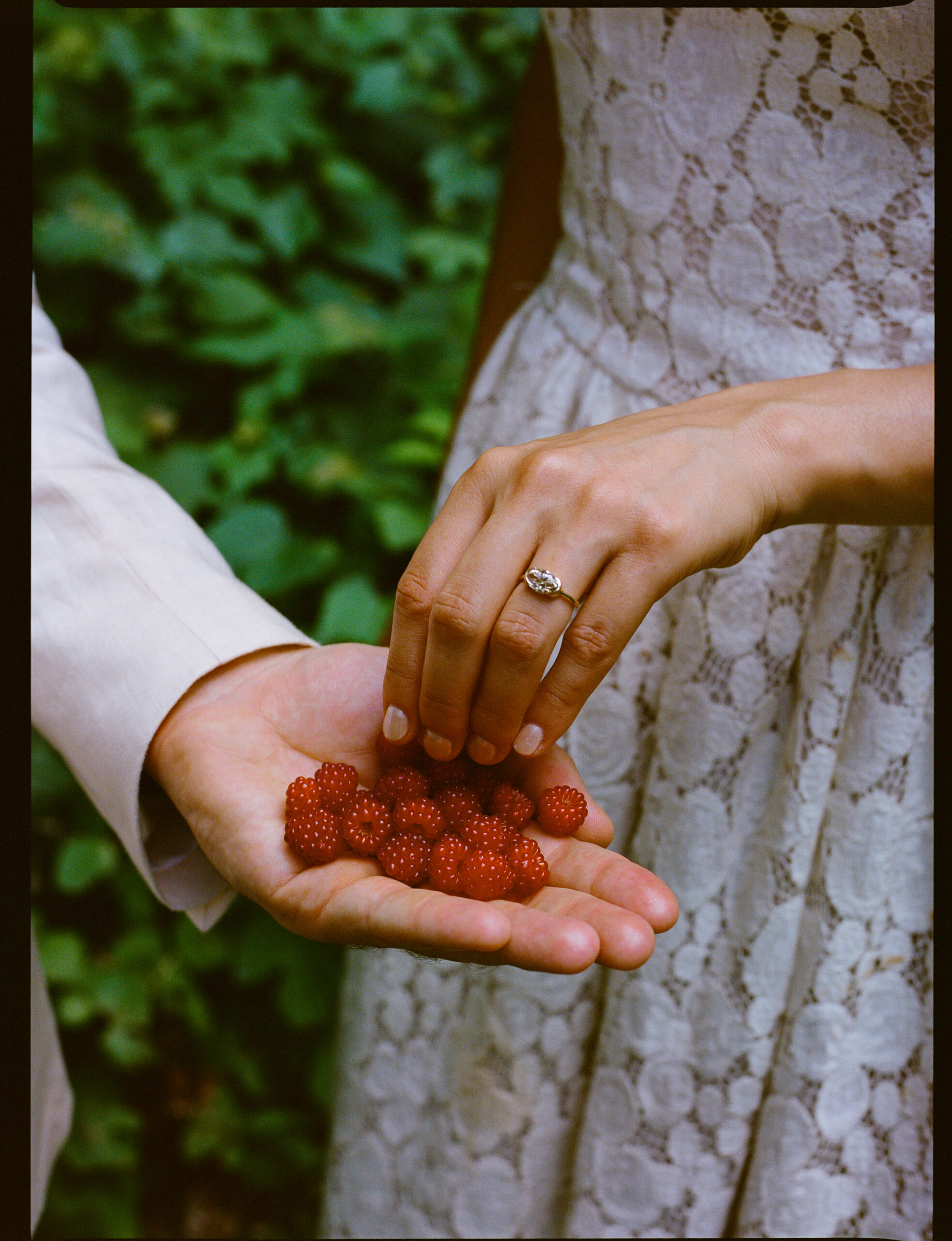 Raspberries and an Engagement Ring taken by Parkers Pictures