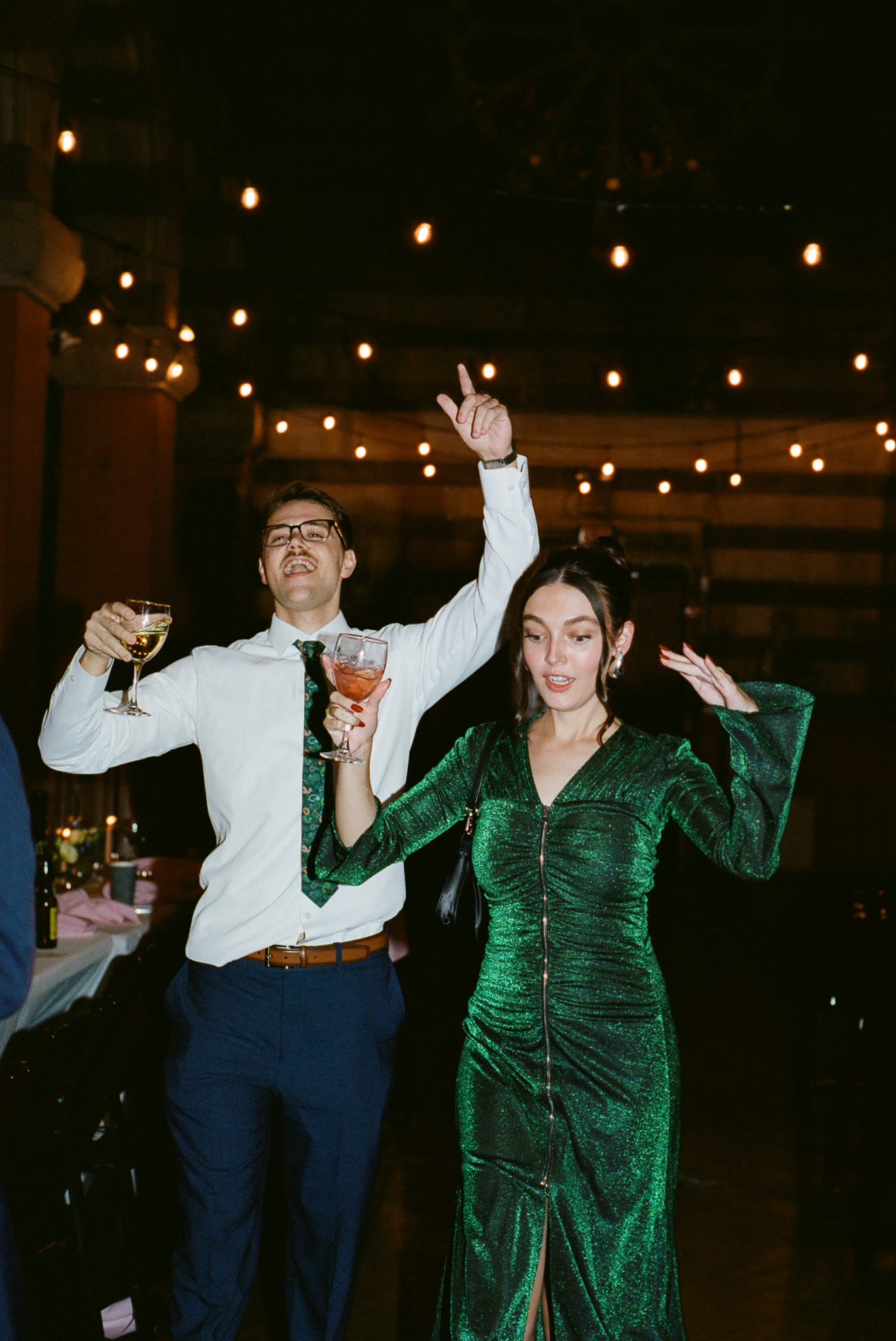 coupe on the dance floor shot on 35mm film by parkers pictures
