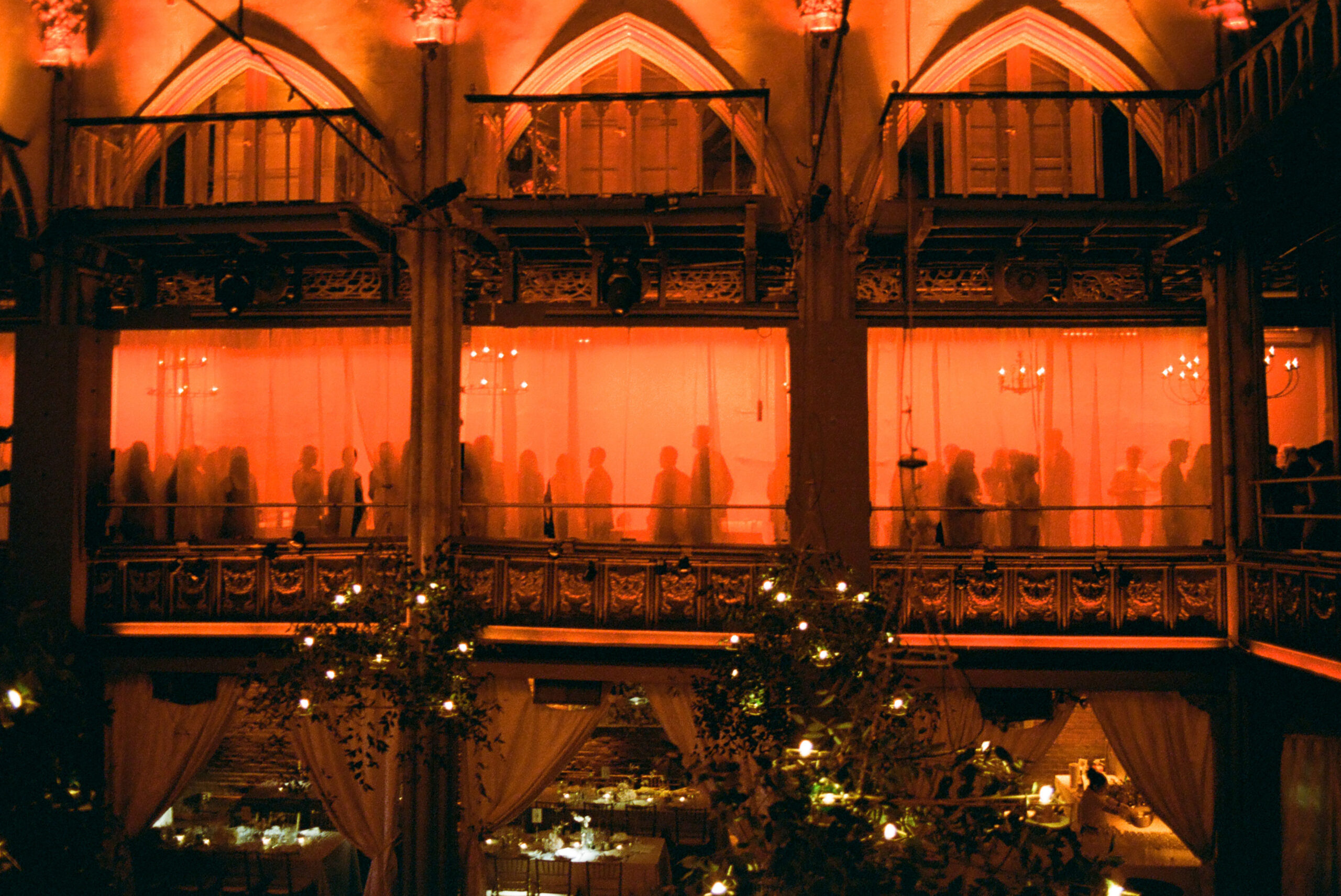 Red Wedding at Angel Orensanz Foundation NYC taken by Parkers Pictures